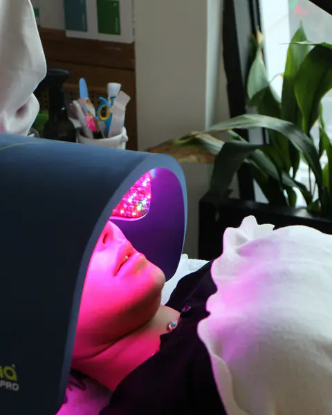 جهاز أكيور لعلاج حب الشباب imagery, dermatology-linked technology visuals at Almahmoud Medical Group in Qatar (2)