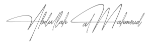 Mr. Abdullah AlMahmoud signature